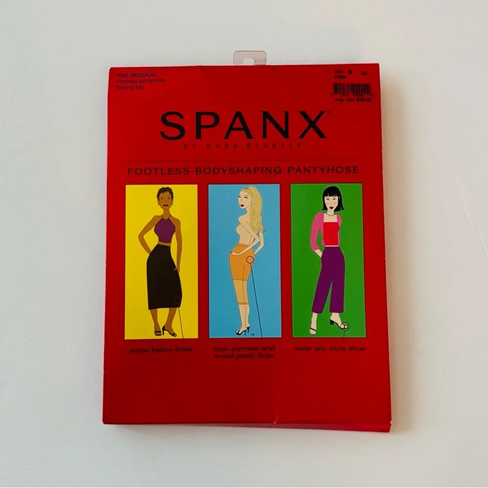 Spanx By Sara Blakely Footless Bodyshaping Pantyhose Original Nude Size B New